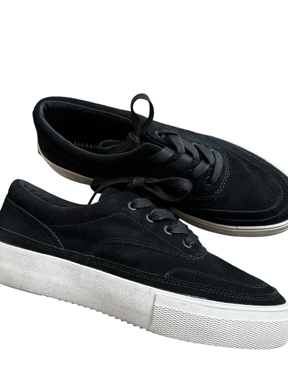 Allsaints Mercia suede sneakers black size 41 US 10 women